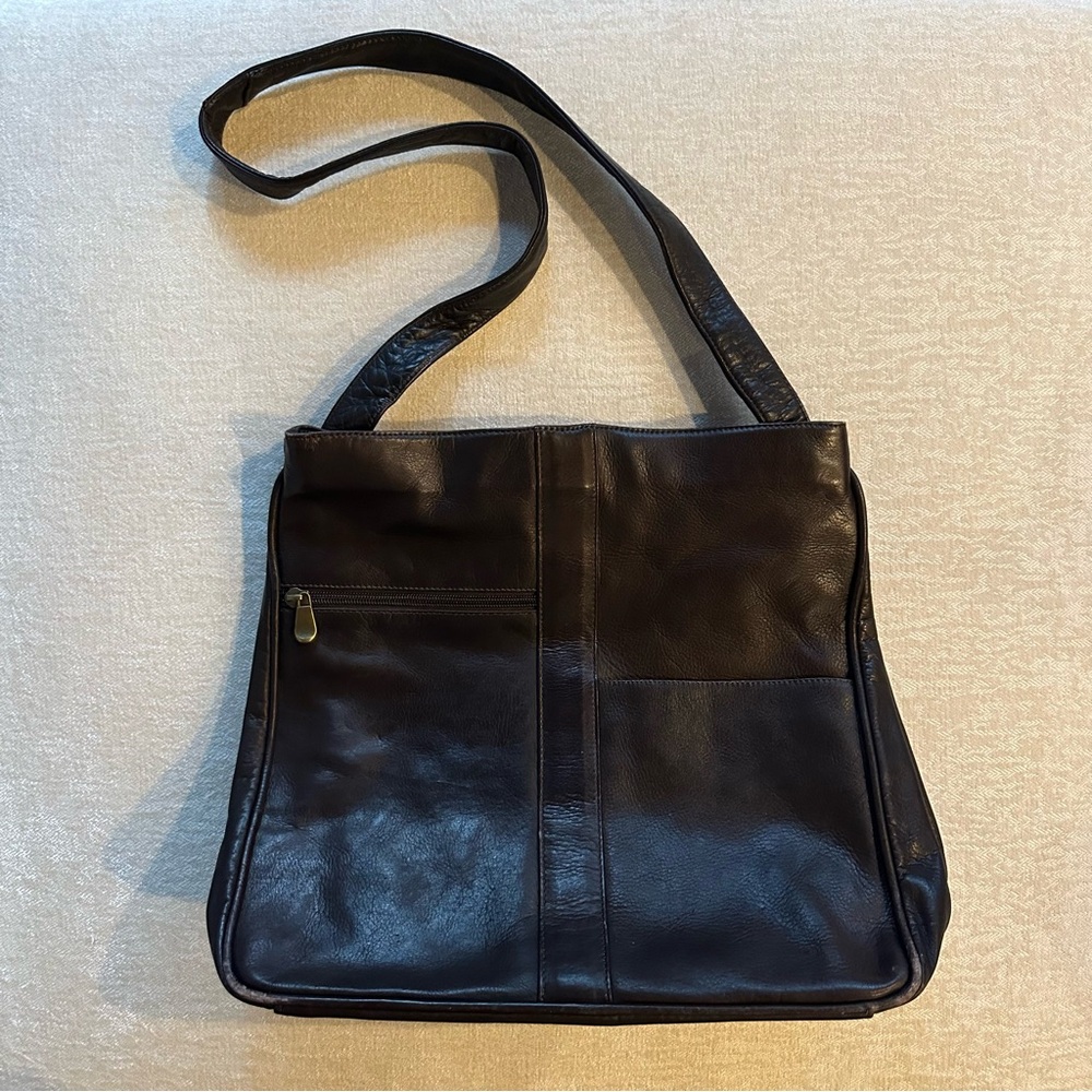 Dark Chocolate Brown Genuine Leather Bag